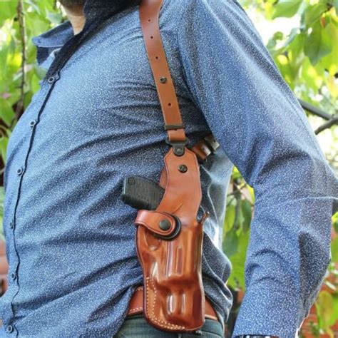 Leather Shoulder Holster Fits Chiappa Rhino Ds Mag Mm Barrel Ebay