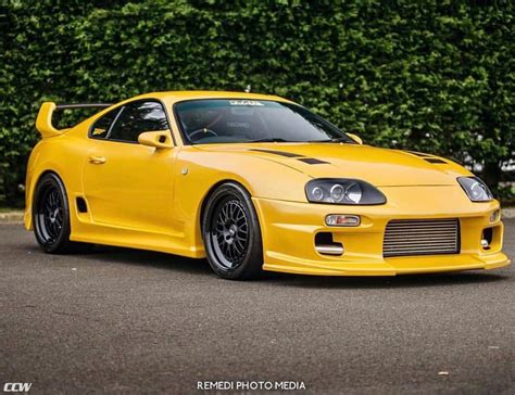 Toyota supra mk4 2jz ge 1997 na auto. Yellow Toyota Supra MKIV - CCW LM20 Forged Wheels