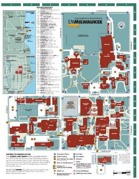 University Of Wisconsin Milwaukee Map Milwaukee Wisconsin • Mappery