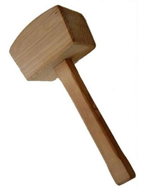Wooden Mallet Hammer 310mm Strike Area Chamfered Mortice Finish Ideal