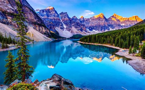 Blue Lake In The Mountains Wallpaper Download 5120x3200