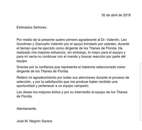 Carta De Renuncia Puerto Rico Civiahona