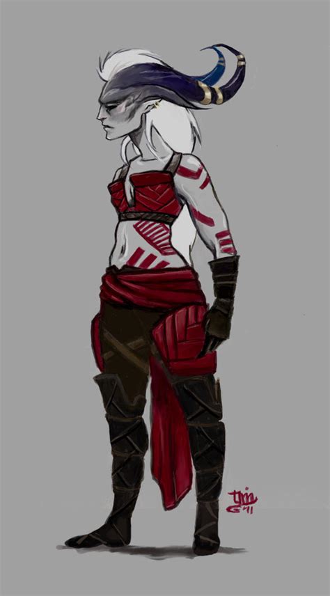 Qunari Warrior Female By Skittlefox On Deviantart