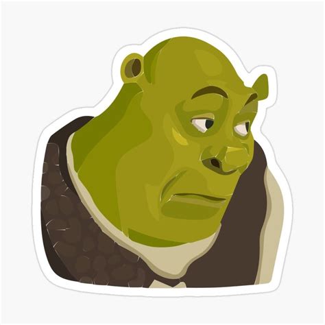 Shrek Meme Sticker For Sale By Zen20 Weird Stickers Meme Stickers