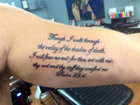 Psalm 234 Script Tattoo Thinking About Getting This On