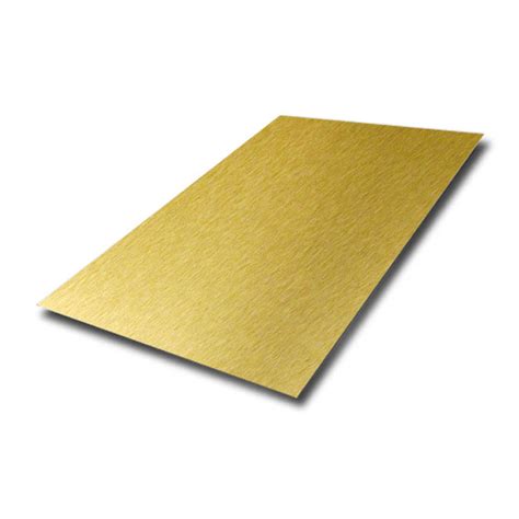 Sus 304 Satin Ti Gold Color Stainless Steel Sheet Metal 1mm By Afp