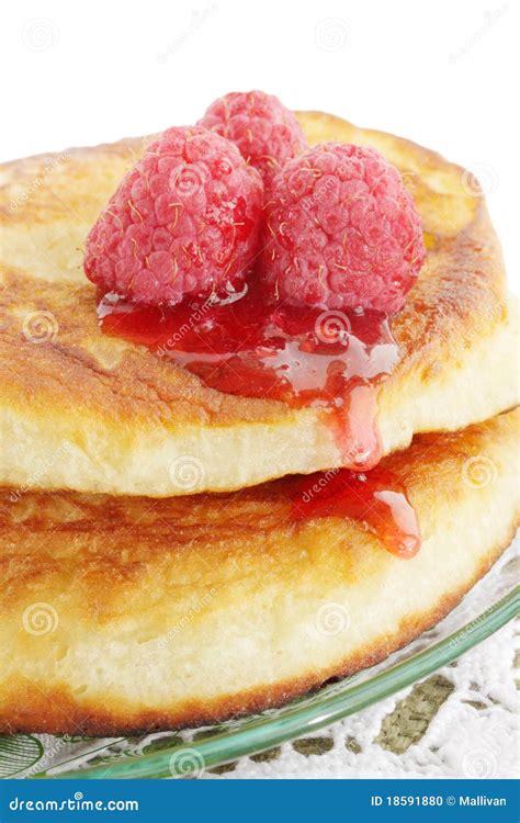 Pancakes With Jam Stock Photo Image Of Closeup Cake 18591880