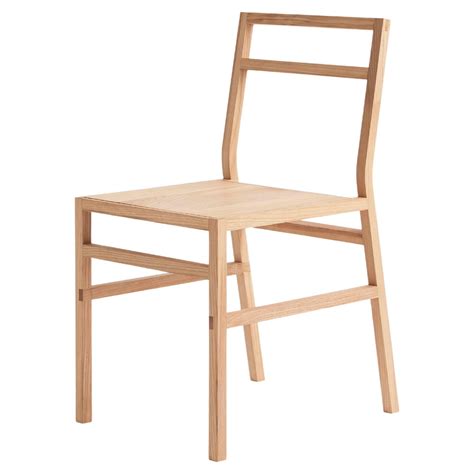 Organic Modern Dining Chair Solid Ash Wood Handmade By Loose Fit Uk