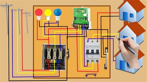 3 Phase Main Switch Board Wiring Connection Diagram It S Electrical