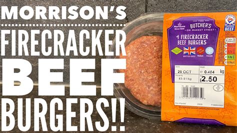 New Morrisons Firecracker Beef Burgers Review Youtube