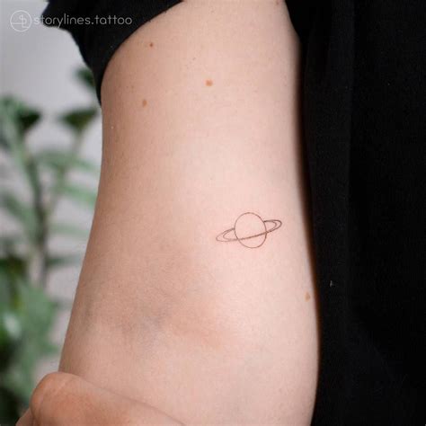 Saturn Saturn Tattoo Mom Tattoos Line Tattoos Simplistic Tattoos