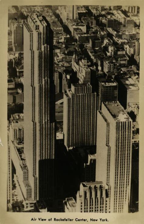 Air View Of Rockefeller Center New York Seymour B Durst Old York