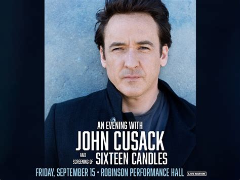 an evening with john cusack and screening of 16 candles little rock ar