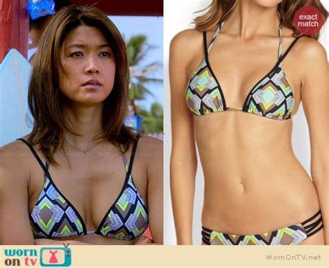 Konos Geometric Printed Bikini On Hawaii Five O Outfit Details