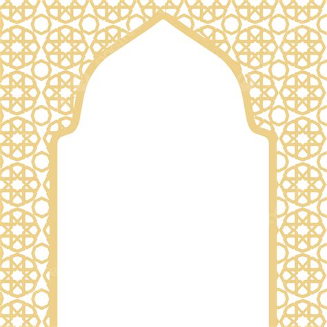 Golden Islamic Frame Islamic Islamic Border Islamic Pattern Png And