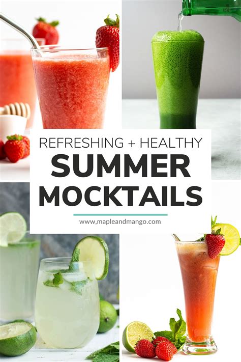12 Healthy Summer Mocktails You Have To Try Maple Mango Summer