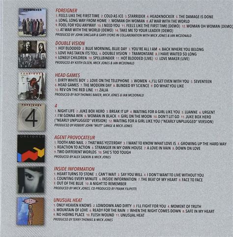 Foreigner The Complete Atlantic Studio Albums 1977 1991 7cds Box Set