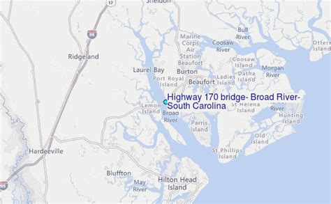 Highway 170 Bridge Broad River South Carolina Tide Station Location Guide