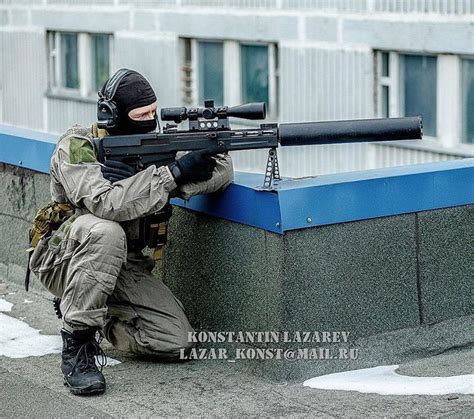 Spetsnaz Fsb Operator With The Big Ass Vks Sniper Rifle Спецназ ФСБ