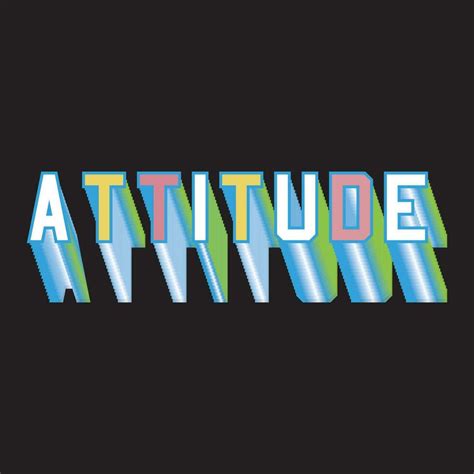 Attitude Lettering Text Typography Dark T Shirt Design On Black