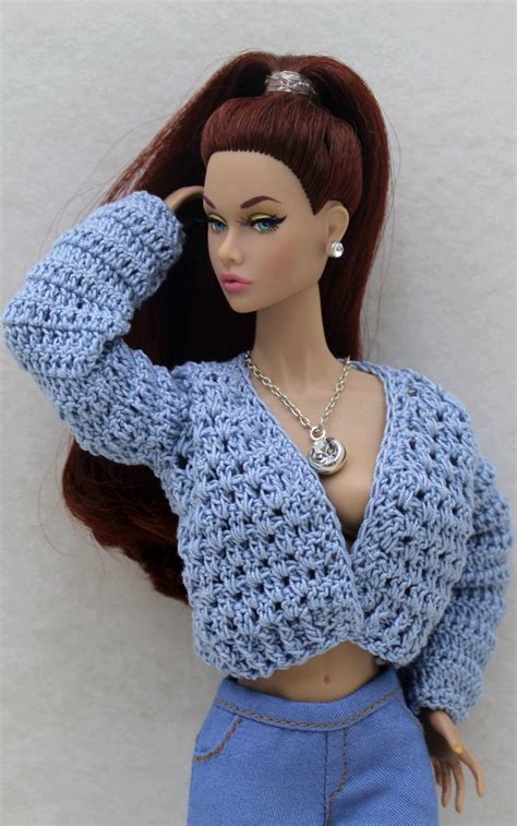 fashion doll cardigan in 2021 crochet barbie patterns fashion fashion dolls