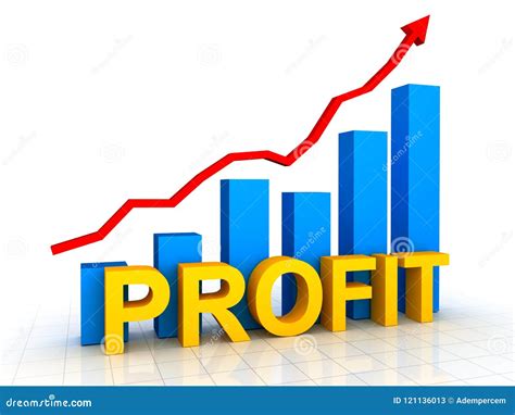 Profit Concept With Business Chart Stock Illustration Illustration Of