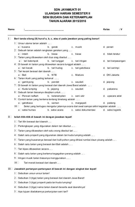 Soal Uas Bahasa Jawa Kelas Semester Kurikulum Dan Kunci Jawaban