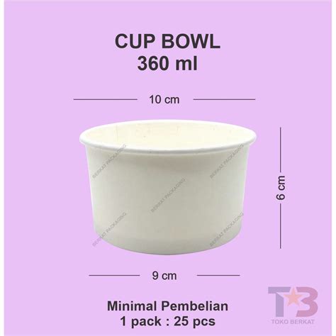 Jual Cup Bowl 360ml 12oz Starpack Paper Bowl 360ml 12oz Mangkuk