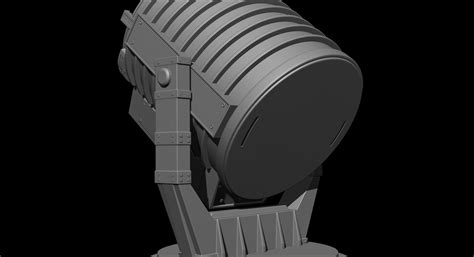 Artstation Batman Signal Searchlight Lamp 3d Model Miniature Assembly