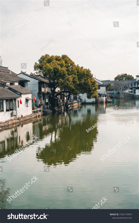 Rivers Traditional Chinese Architecture Tongli Ancient Stock Photo
