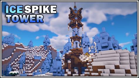 Minecraft Ice Spike Tower House Quick And Easy Youtube