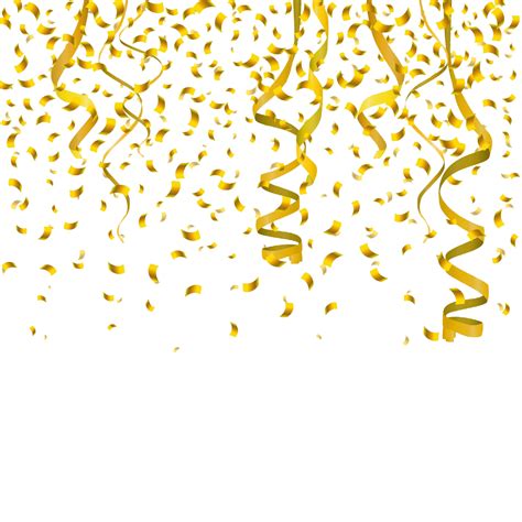 Confetti Interior Design Services Clip Art Gold Ribbon Png Download