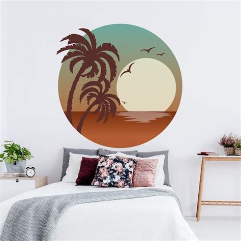 Sunset Wall Decal Etsy