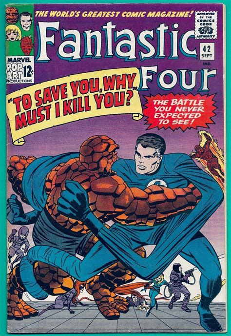 Fantastic Fourmarvel 1961 42 Frightful Four Vf Comic Books