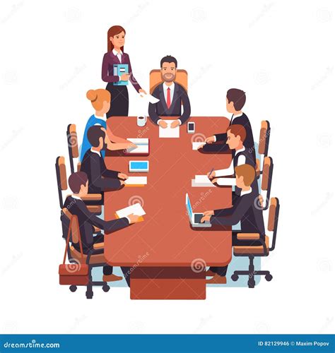 Directors Board Meeting Stock Vector Illustration Of Elements 82129946