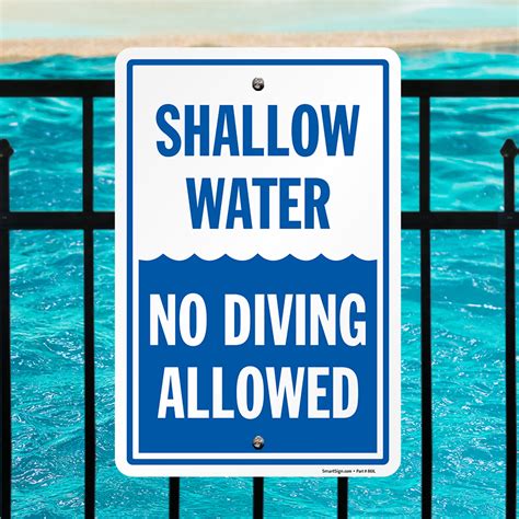 Shallow Water No Diving Allowed Sign Sku S 7095