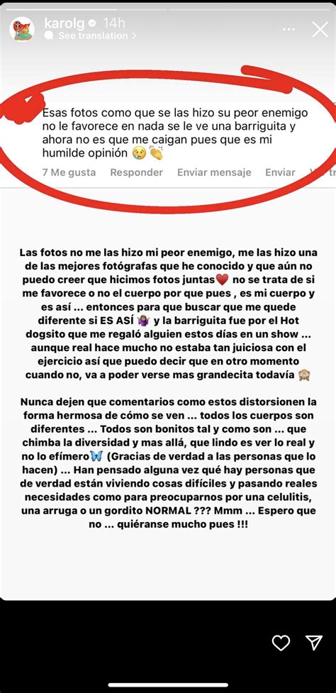 Karol G Responds to a Comment about Her Weight and Inspires Others to