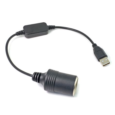 Buy Arecord Usb To 12v Dc Adapter Usb A Male To 12v Car Lighter