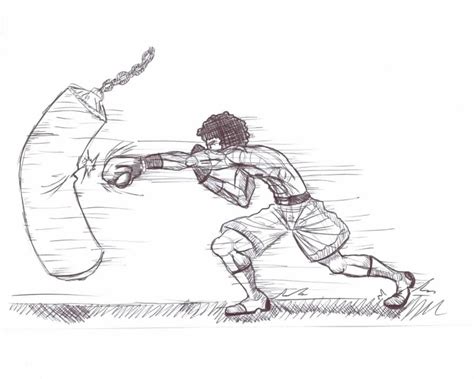 Boxing Sketch By Darklizalfo On Deviantart
