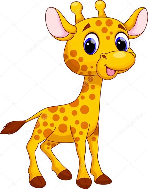 Cute Giraffe Cartoon — Stock Vector © Irwanjos2 68526827