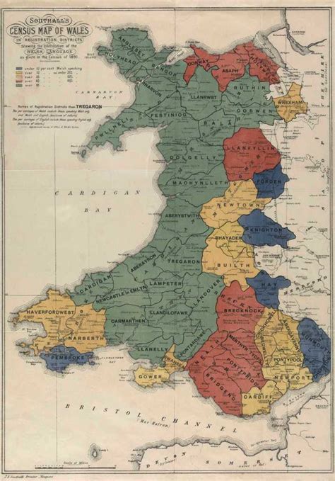 Wales 1891 Census Map Arborealis