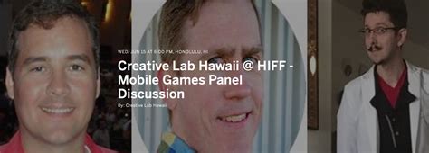 Creative Lab Hawaii Hiff Mobile Games Panel Discussion Academy