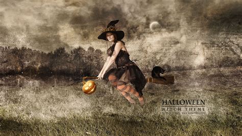 Vintage Halloween Witch Wallpapers Top Free Vintage Halloween Witch
