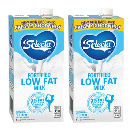 Selecta Fortified Low Fat Milk 1l Set Of 2 Save P30 Biggrocer