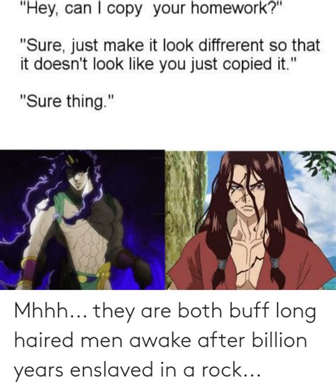 Mhhh They Are Both Buff Long Haired Men Awake After Billion Years