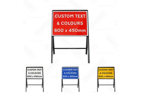 Custom Metal Road Sign Face 600x450mm Made To Order