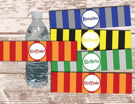 harry potter water bottle labels | BDay Ideas | Harry potter movies