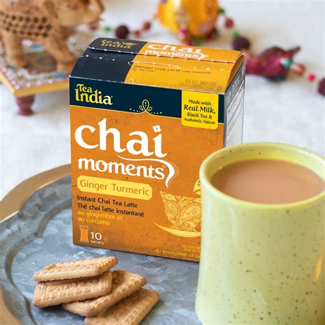 Chai Moments Ginger Turmeric Instant Chai Tea Latte Tea India