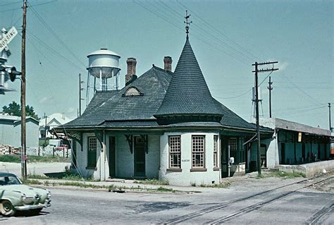 Original 1960 Railroad Slide Southern Railway Depot Station Newnan
