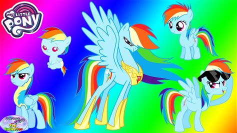My little pony cartoon series revolves around colorful ponies with a unique symbol on their flanks. My Little Pony Transforms Rainbow Dash from Baby to ...